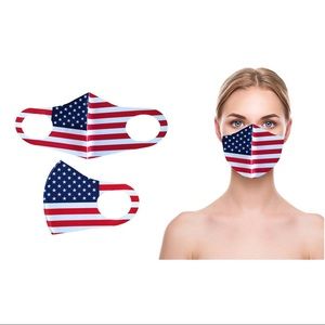 NWT 2 Reusable Washable USA Flag Face Masks
